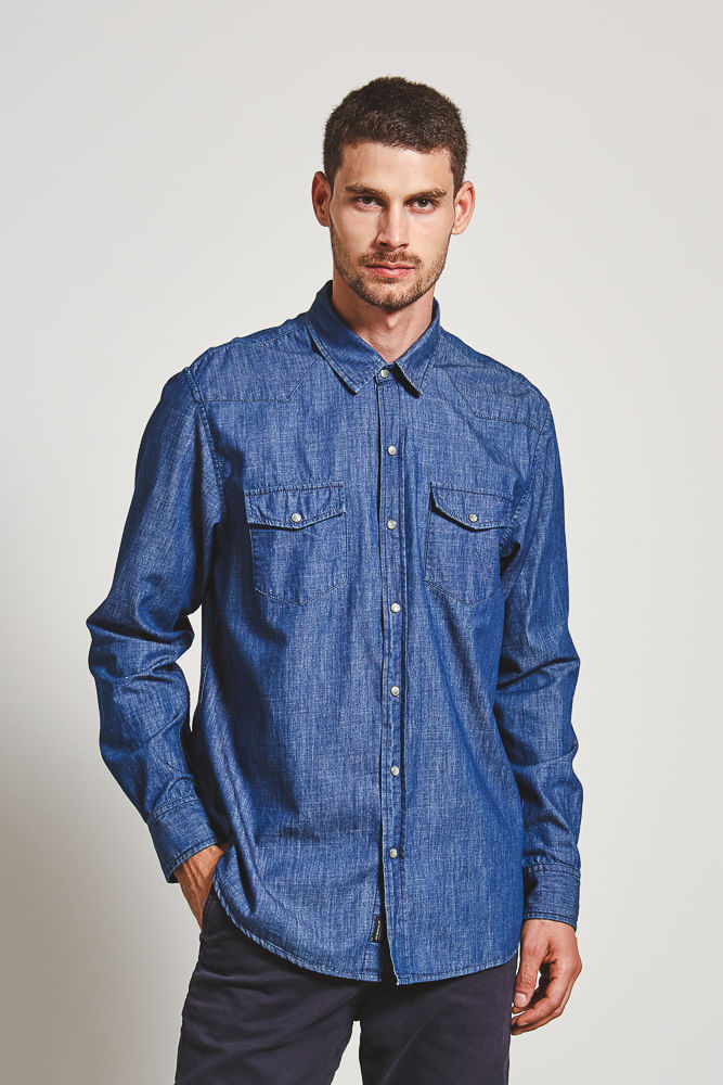 camisa denim