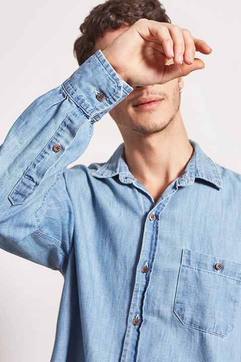 camisa jeans shoulder