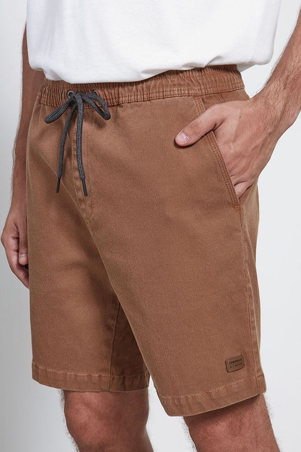 SHORT-ELASTICO-SARJA-TARANTINO---caramelo--Detalhe-