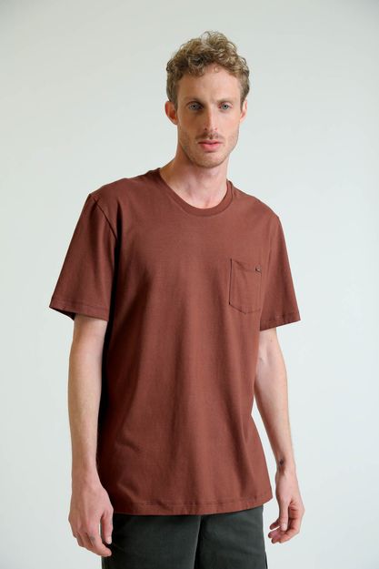 T-shirt-Pocket-Rio-Color-Marrom